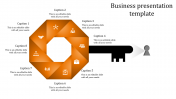 Fantastic Business Presentation Template with Eight Nodes